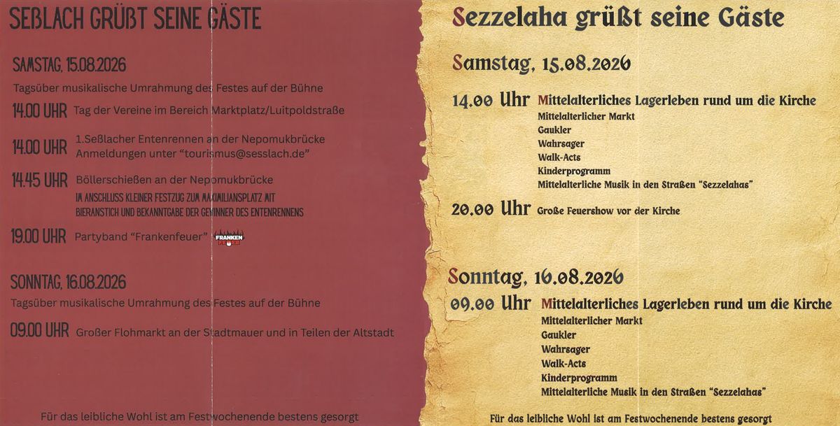 Programm Altstadtfest 2026